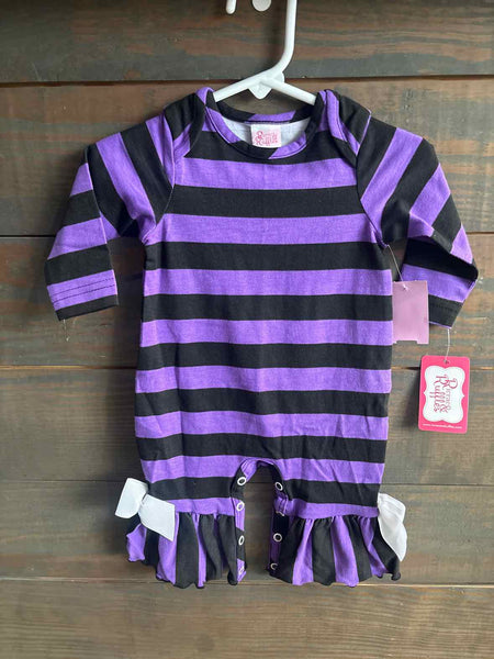 0-3 months RicRac & Ruffles romper