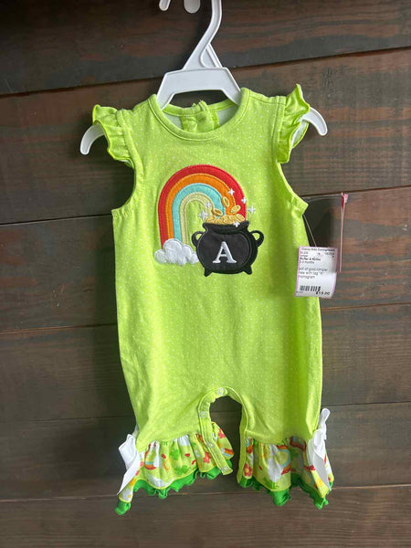 0-3 months RicRac & Ruffles romper